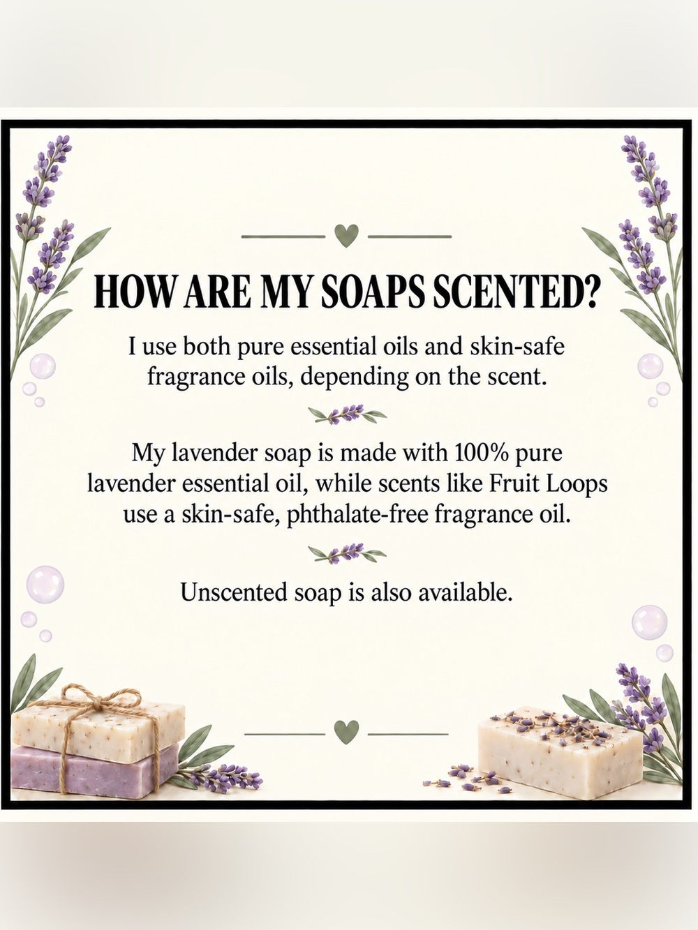 Hand-Poured Goat Milk Soap Bundle – Choose Your Scents – 5 Bars for $25 - Picture 6 of 9